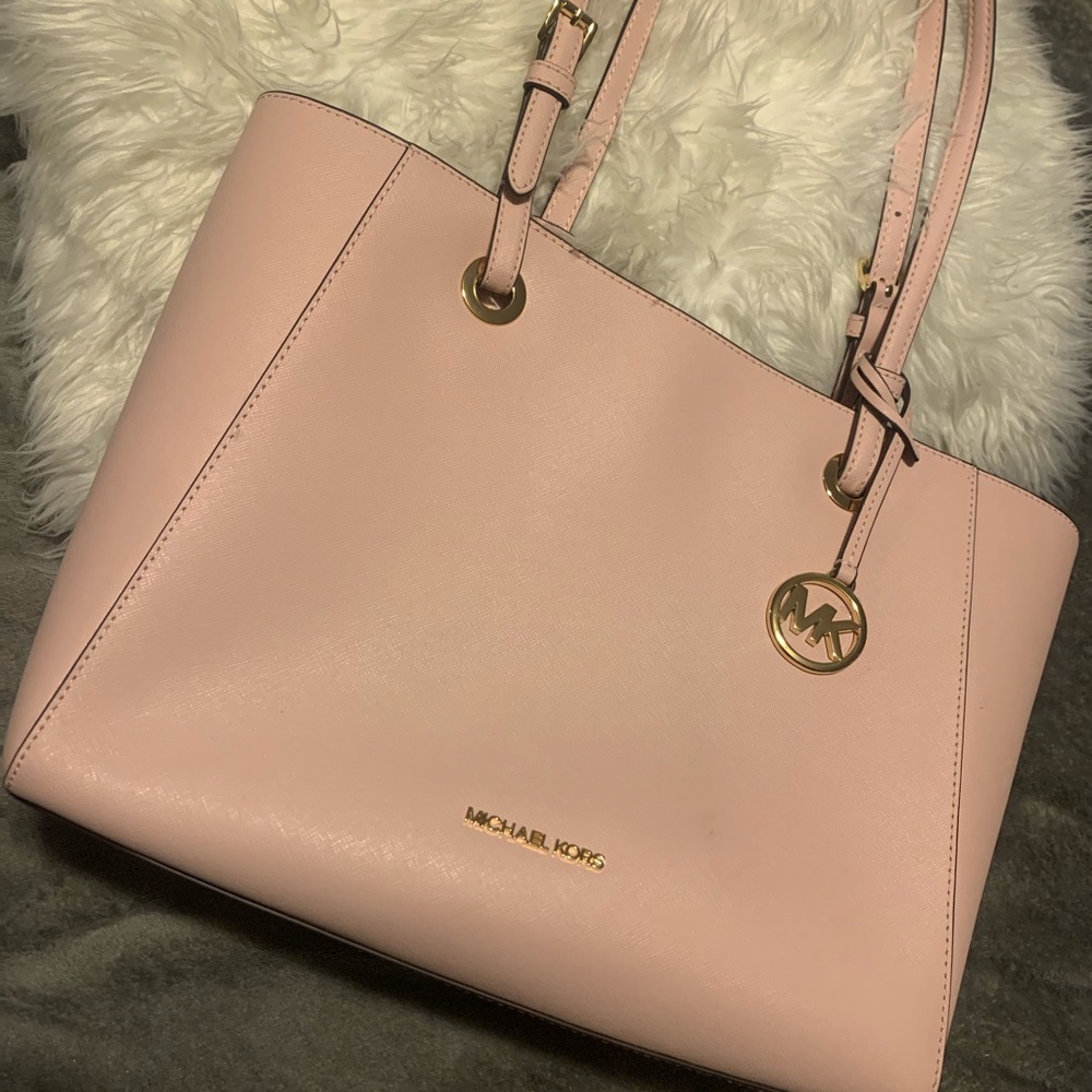 Michael Kors blush pink laptop tote